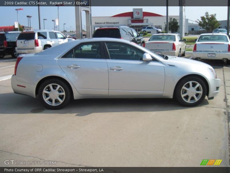 Radiant Silver / Ebony 2009 Cadillac CTS Sedan