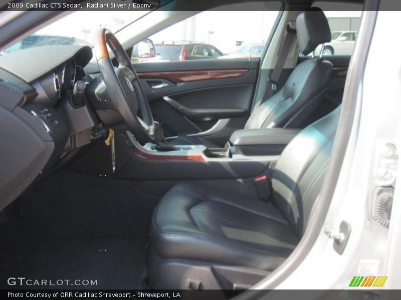 Radiant Silver / Ebony 2009 Cadillac CTS Sedan