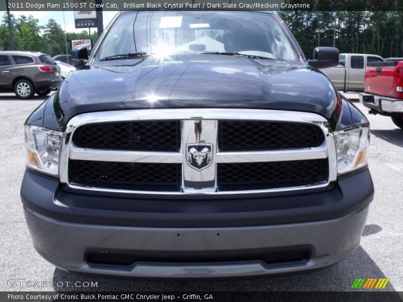 Brilliant Black Crystal Pearl / Dark Slate Gray/Medium Graystone 2011 Dodge Ram 1500 ST Crew Cab