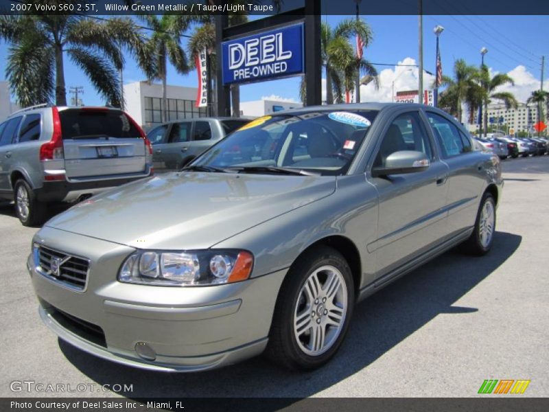 Willow Green Metallic / Taupe/Light Taupe 2007 Volvo S60 2.5T