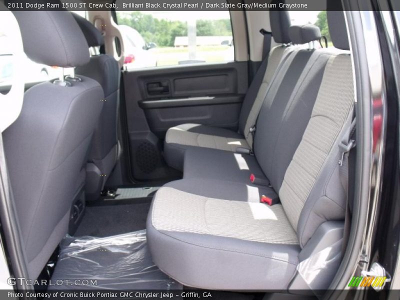 Brilliant Black Crystal Pearl / Dark Slate Gray/Medium Graystone 2011 Dodge Ram 1500 ST Crew Cab