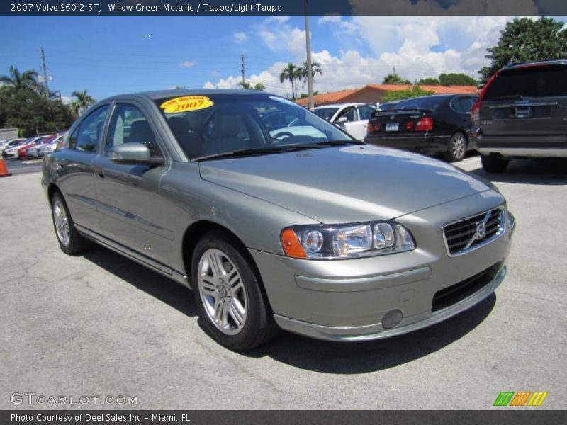 Willow Green Metallic / Taupe/Light Taupe 2007 Volvo S60 2.5T