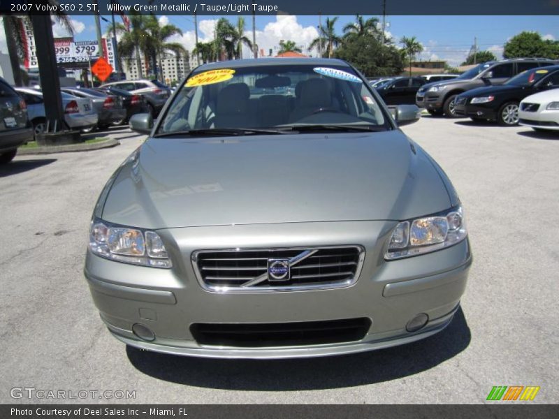 Willow Green Metallic / Taupe/Light Taupe 2007 Volvo S60 2.5T