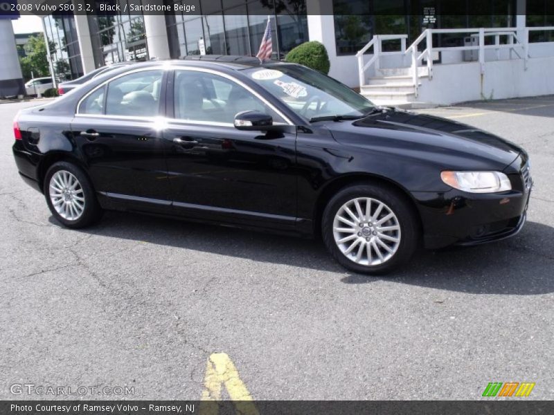 Black / Sandstone Beige 2008 Volvo S80 3.2