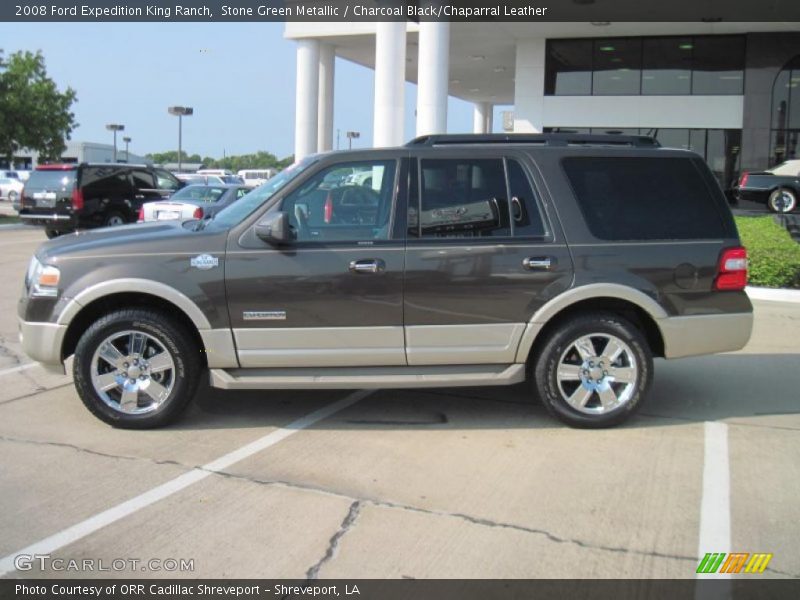 Stone Green Metallic / Charcoal Black/Chaparral Leather 2008 Ford Expedition King Ranch
