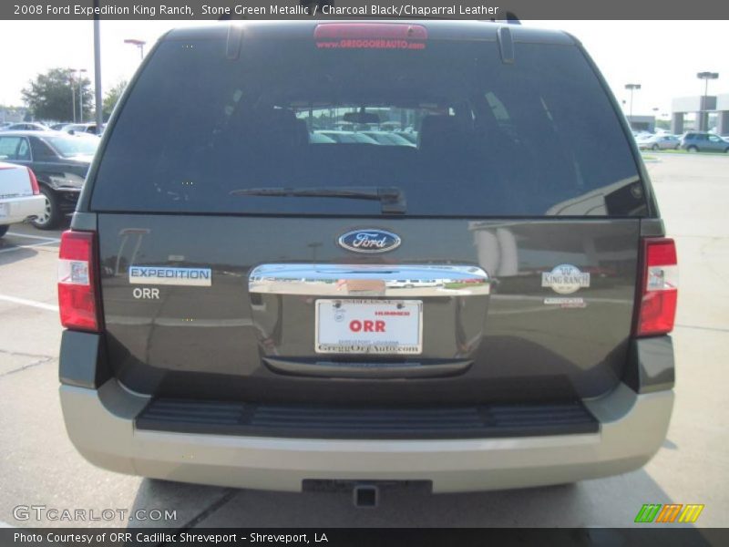 Stone Green Metallic / Charcoal Black/Chaparral Leather 2008 Ford Expedition King Ranch