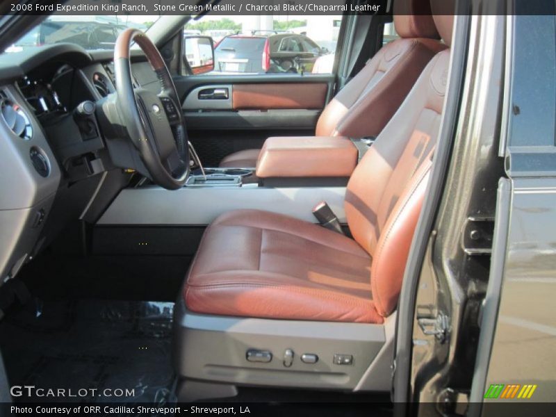 Stone Green Metallic / Charcoal Black/Chaparral Leather 2008 Ford Expedition King Ranch