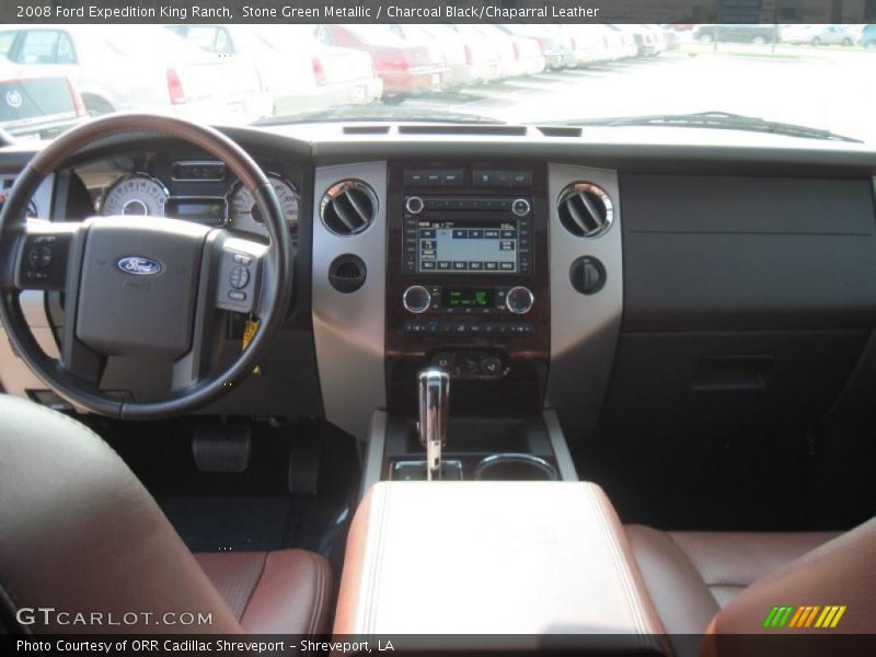Stone Green Metallic / Charcoal Black/Chaparral Leather 2008 Ford Expedition King Ranch