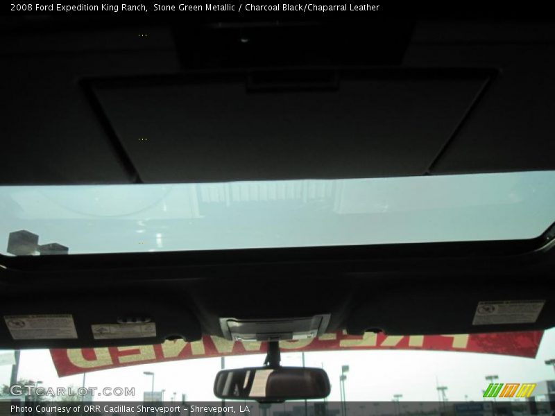 Stone Green Metallic / Charcoal Black/Chaparral Leather 2008 Ford Expedition King Ranch