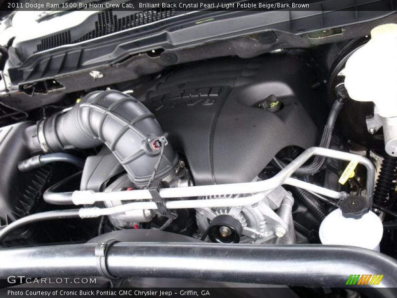 Brilliant Black Crystal Pearl / Light Pebble Beige/Bark Brown 2011 Dodge Ram 1500 Big Horn Crew Cab