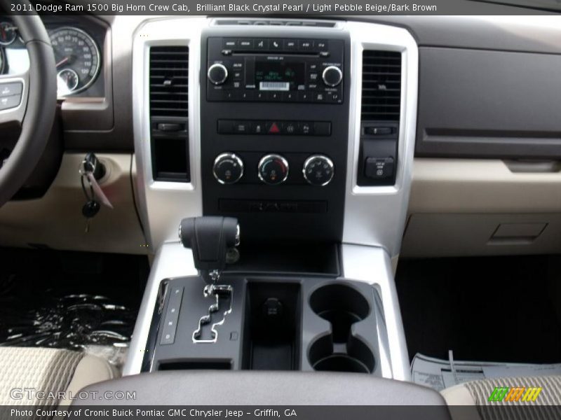 Brilliant Black Crystal Pearl / Light Pebble Beige/Bark Brown 2011 Dodge Ram 1500 Big Horn Crew Cab