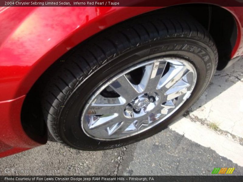 Inferno Red Pearl / Taupe 2004 Chrysler Sebring Limited Sedan