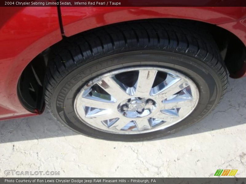 Inferno Red Pearl / Taupe 2004 Chrysler Sebring Limited Sedan