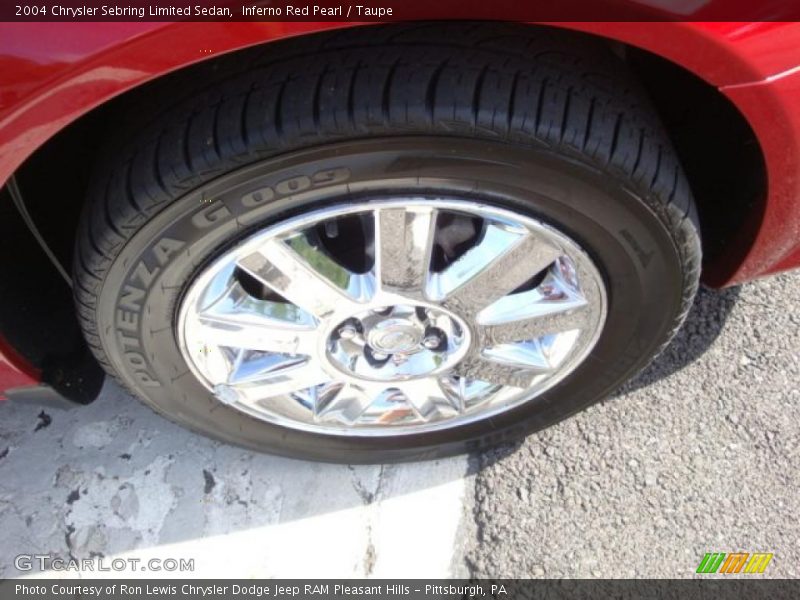 Inferno Red Pearl / Taupe 2004 Chrysler Sebring Limited Sedan