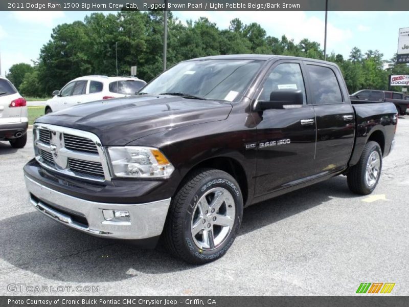 Rugged Brown Pearl / Light Pebble Beige/Bark Brown 2011 Dodge Ram 1500 Big Horn Crew Cab