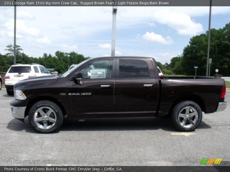 Rugged Brown Pearl / Light Pebble Beige/Bark Brown 2011 Dodge Ram 1500 Big Horn Crew Cab