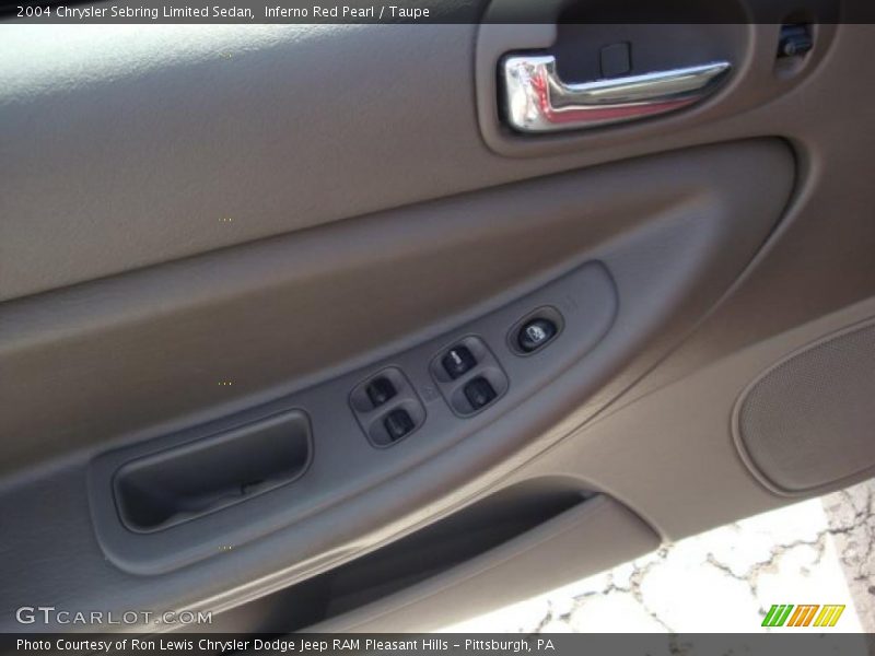 Inferno Red Pearl / Taupe 2004 Chrysler Sebring Limited Sedan