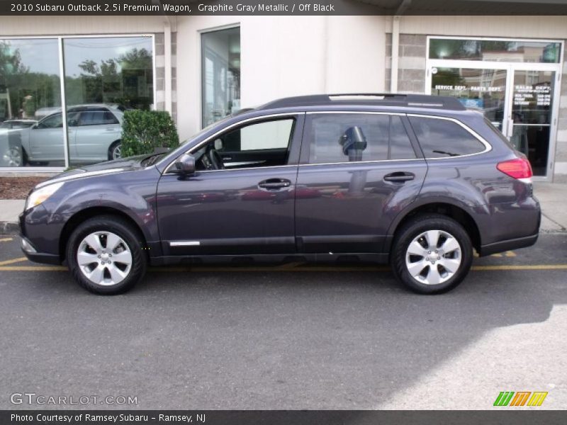 Graphite Gray Metallic / Off Black 2010 Subaru Outback 2.5i Premium Wagon