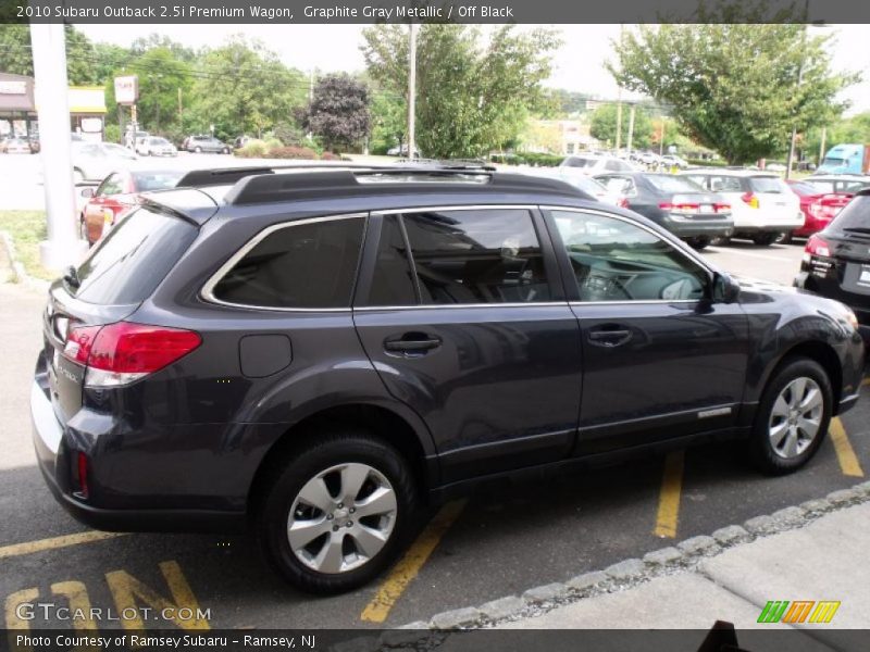 Graphite Gray Metallic / Off Black 2010 Subaru Outback 2.5i Premium Wagon