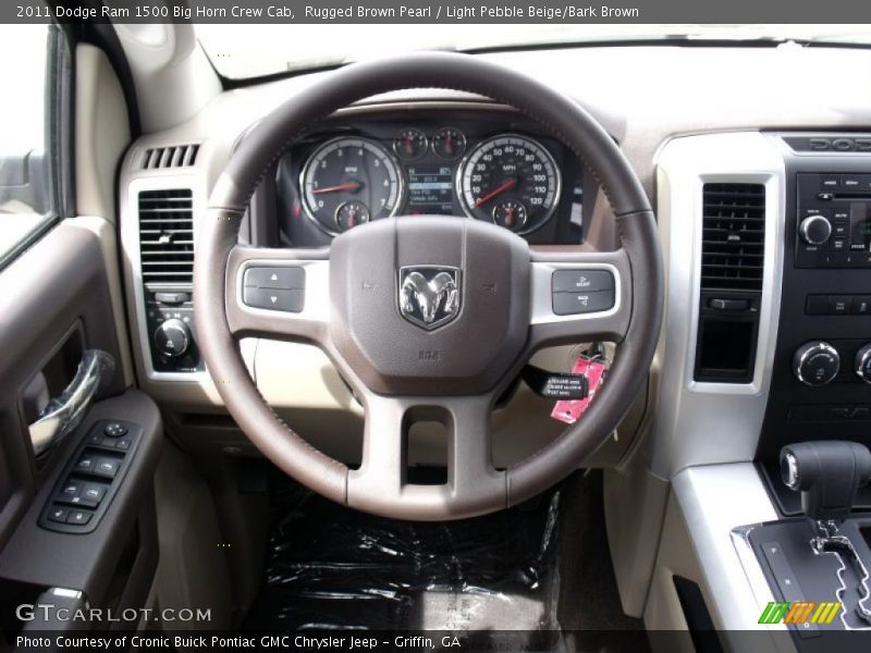 Rugged Brown Pearl / Light Pebble Beige/Bark Brown 2011 Dodge Ram 1500 Big Horn Crew Cab
