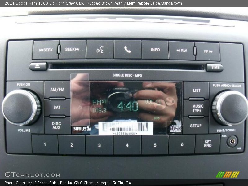Rugged Brown Pearl / Light Pebble Beige/Bark Brown 2011 Dodge Ram 1500 Big Horn Crew Cab