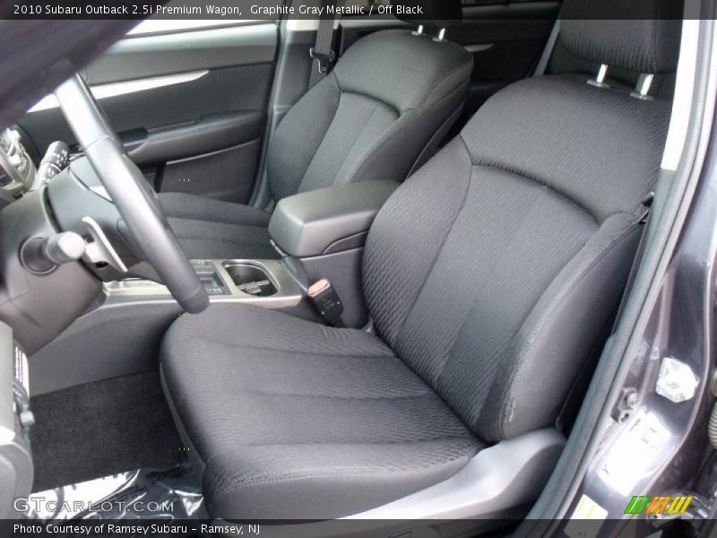 Graphite Gray Metallic / Off Black 2010 Subaru Outback 2.5i Premium Wagon