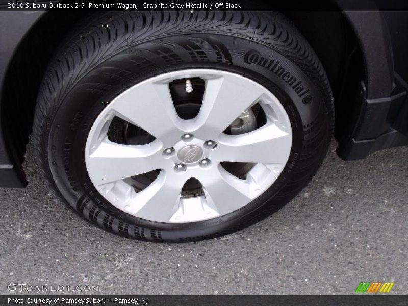 Graphite Gray Metallic / Off Black 2010 Subaru Outback 2.5i Premium Wagon
