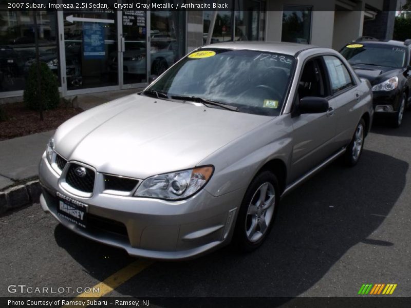 Crystal Gray Metallic / Anthracite Black 2007 Subaru Impreza 2.5i Sedan