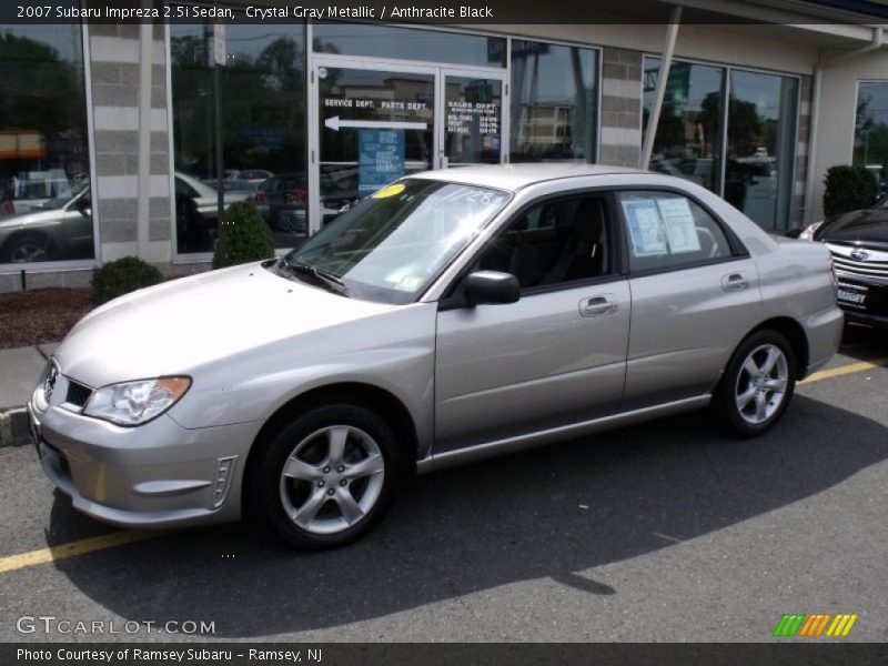 Crystal Gray Metallic / Anthracite Black 2007 Subaru Impreza 2.5i Sedan