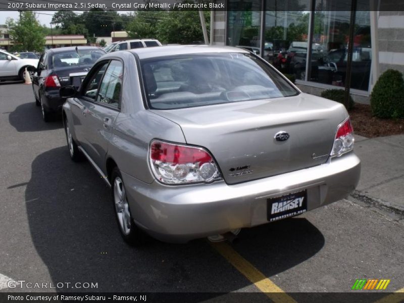 Crystal Gray Metallic / Anthracite Black 2007 Subaru Impreza 2.5i Sedan