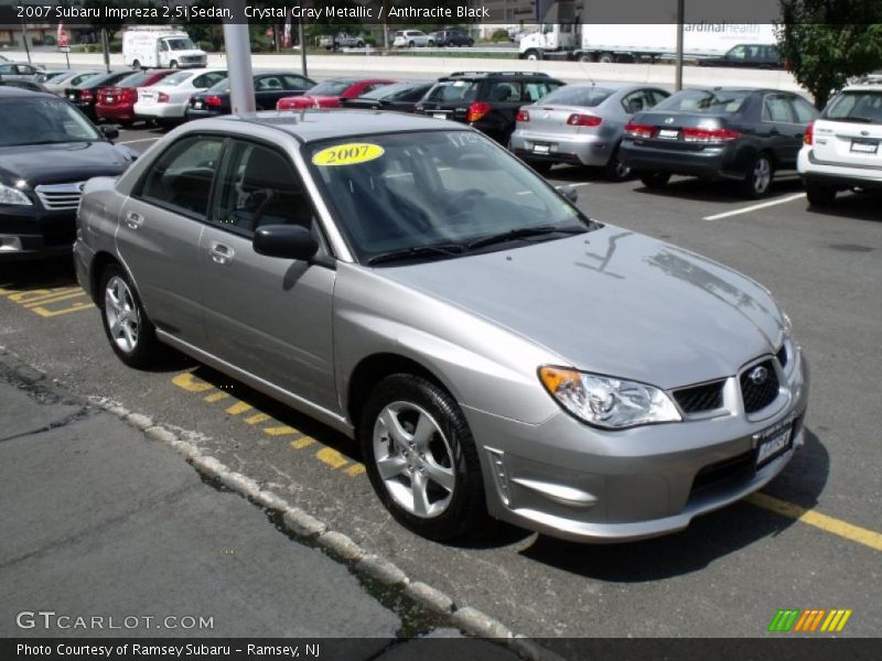 Crystal Gray Metallic / Anthracite Black 2007 Subaru Impreza 2.5i Sedan