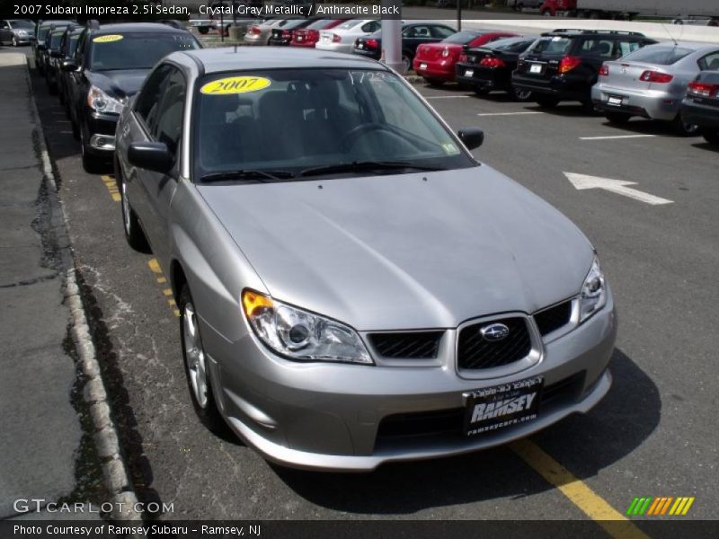 Crystal Gray Metallic / Anthracite Black 2007 Subaru Impreza 2.5i Sedan