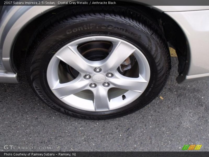 Crystal Gray Metallic / Anthracite Black 2007 Subaru Impreza 2.5i Sedan