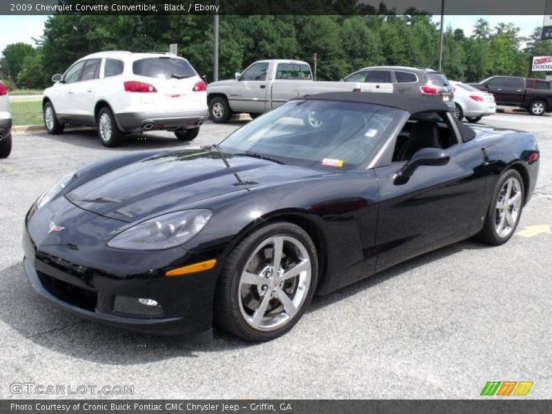 Black / Ebony 2009 Chevrolet Corvette Convertible