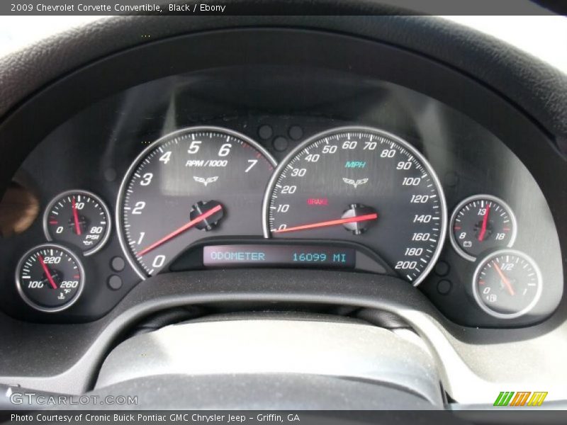 Black / Ebony 2009 Chevrolet Corvette Convertible