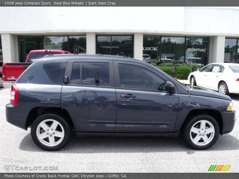 Steel Blue Metallic / Dark Slate Gray 2008 Jeep Compass Sport