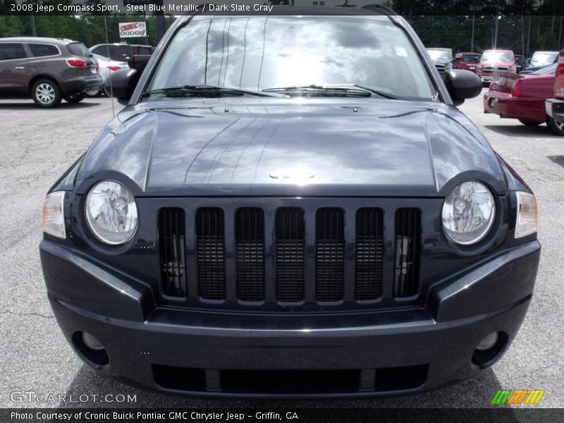 Steel Blue Metallic / Dark Slate Gray 2008 Jeep Compass Sport