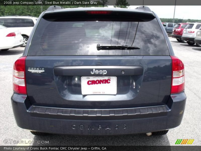 Steel Blue Metallic / Dark Slate Gray 2008 Jeep Compass Sport