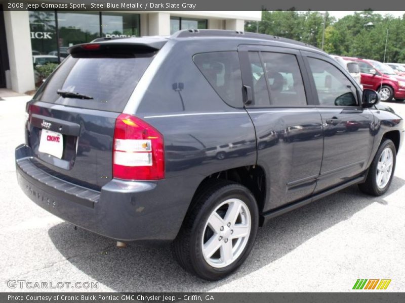 Steel Blue Metallic / Dark Slate Gray 2008 Jeep Compass Sport
