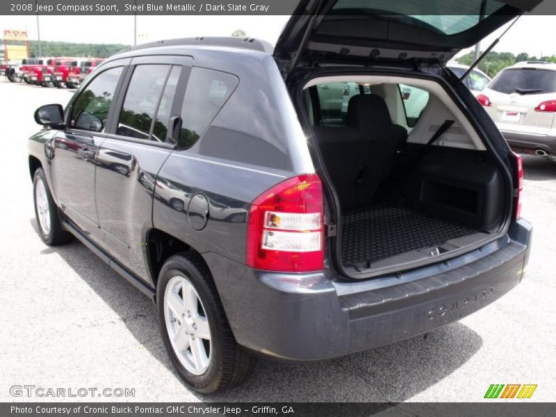 Steel Blue Metallic / Dark Slate Gray 2008 Jeep Compass Sport