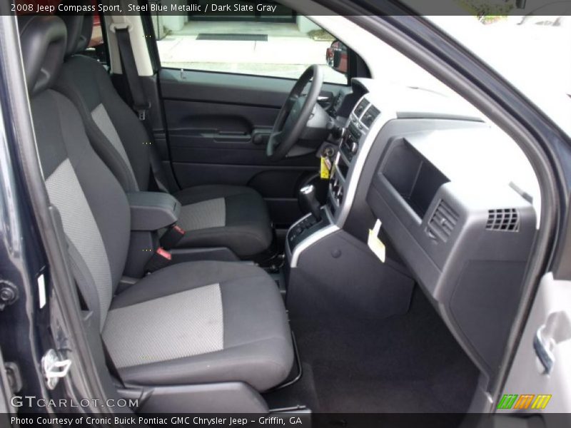 Steel Blue Metallic / Dark Slate Gray 2008 Jeep Compass Sport