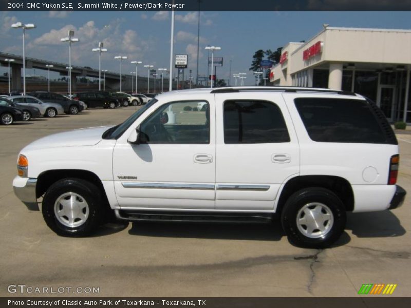Summit White / Pewter/Dark Pewter 2004 GMC Yukon SLE