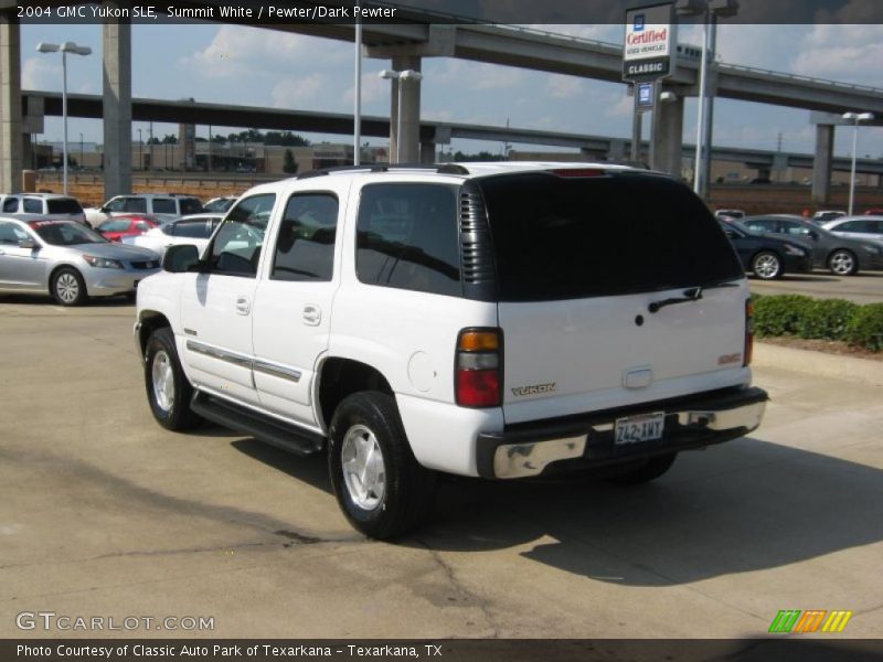 Summit White / Pewter/Dark Pewter 2004 GMC Yukon SLE