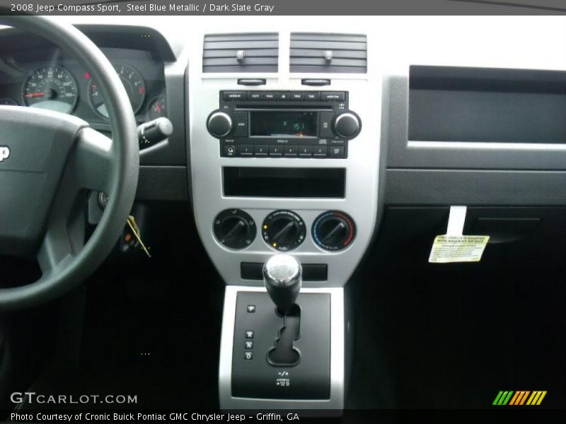 Steel Blue Metallic / Dark Slate Gray 2008 Jeep Compass Sport