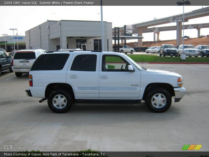 Summit White / Pewter/Dark Pewter 2004 GMC Yukon SLE
