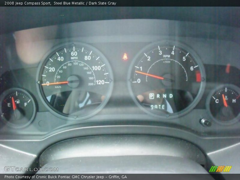 Steel Blue Metallic / Dark Slate Gray 2008 Jeep Compass Sport