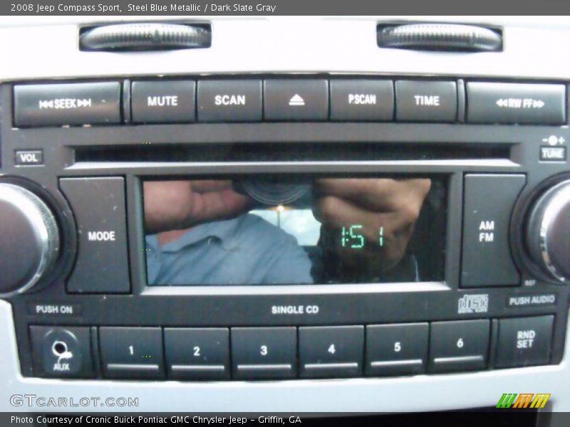 Steel Blue Metallic / Dark Slate Gray 2008 Jeep Compass Sport