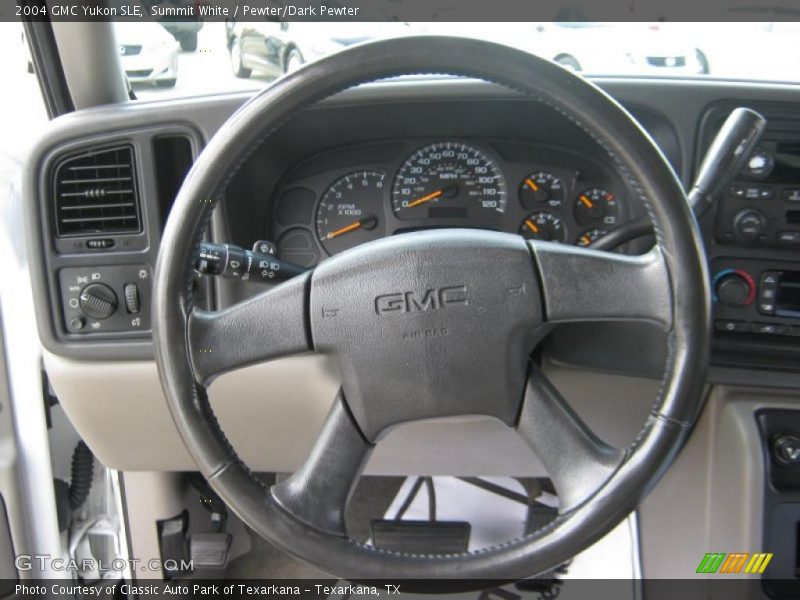 Summit White / Pewter/Dark Pewter 2004 GMC Yukon SLE