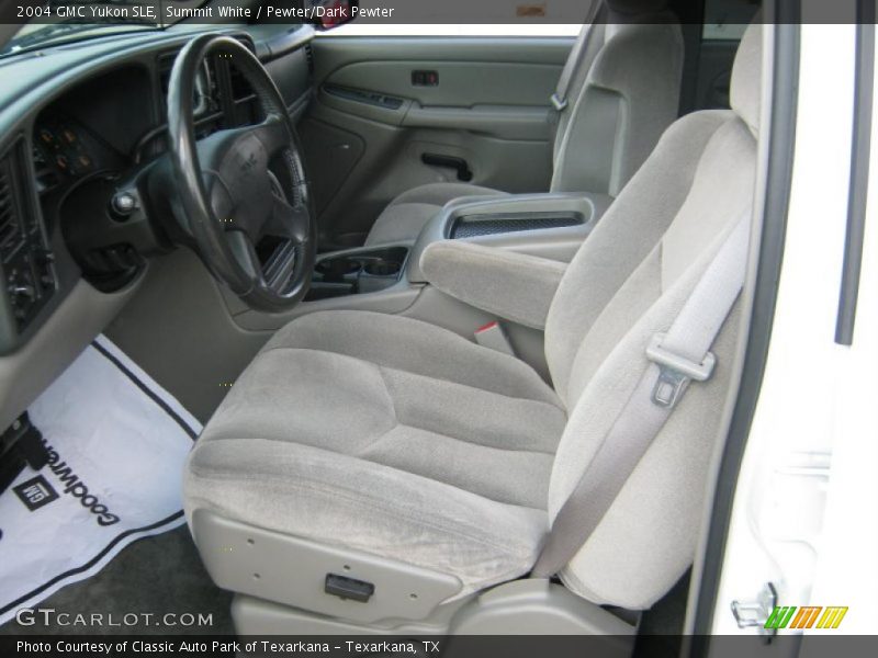 Summit White / Pewter/Dark Pewter 2004 GMC Yukon SLE
