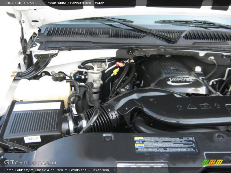 Summit White / Pewter/Dark Pewter 2004 GMC Yukon SLE